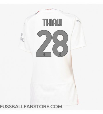 AC Milan Malick Thiaw #28 Replik Auswärtstrikot Damen 2023-24 Kurzarm